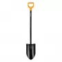 FISKARS SOLID+ XL pala Sharp con mango largo de acero, hoja de acero al boro, empuñadura en D, 1250 mm