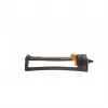 Fiskars aspersor de césped 1023662 aspersor oscilante, 200 m² de alcance, negro/naranja
