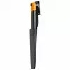 Fiskars X-series K82 Cuchillo de recolección, hoja de acero inoxidable, mango SoftGrip, 15 cm, negro/naranja