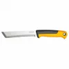 Fiskars X-series K82 Cuchillo de recolección, hoja de acero inoxidable, mango SoftGrip, 15 cm, negro/naranja