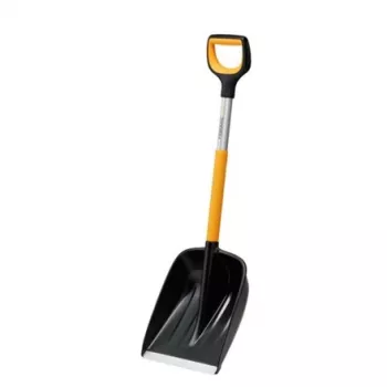 Fiskars X-series Pala quitanieves telescópica para coche (Negro/Naranja)