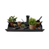 Desherbador de pie Fiskars Xact Weed Puller 1071304 - con garras de acero inoxidable, mango de aluminio y empuñadura en D SoftGrip, negro/naranja