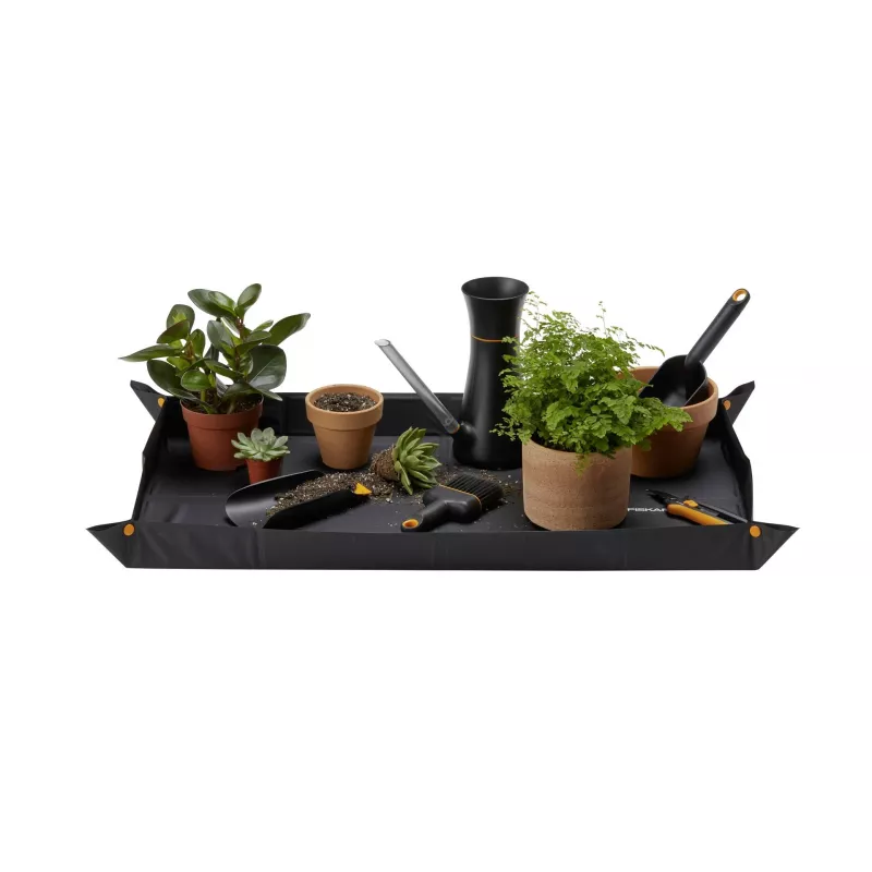 Desherbador de pie Fiskars Xact Weed Puller 1071304 - con garras de acero inoxidable, mango de aluminio y empuñadura en D SoftGrip, negro/naranja