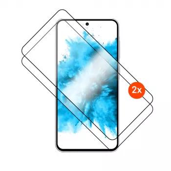 FIXED Full Cover 2.5D Protector de pantalla de cristal templado con aplicador para Samsung Galaxy A57 5G, 2 uds., negro