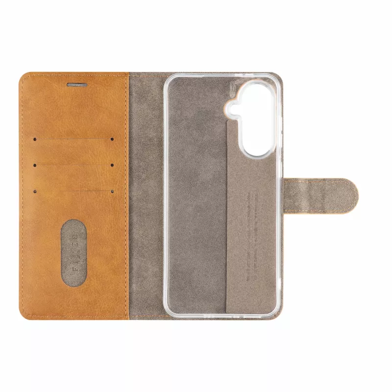 Fixed Opus Book Case para Samsung Galaxy A37 5G, piel sintética, marrón