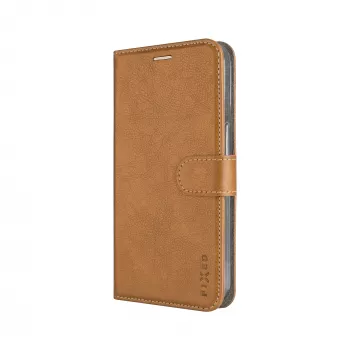 Fixed Opus Book Case para Samsung Galaxy A37 5G, piel sintética, marrón