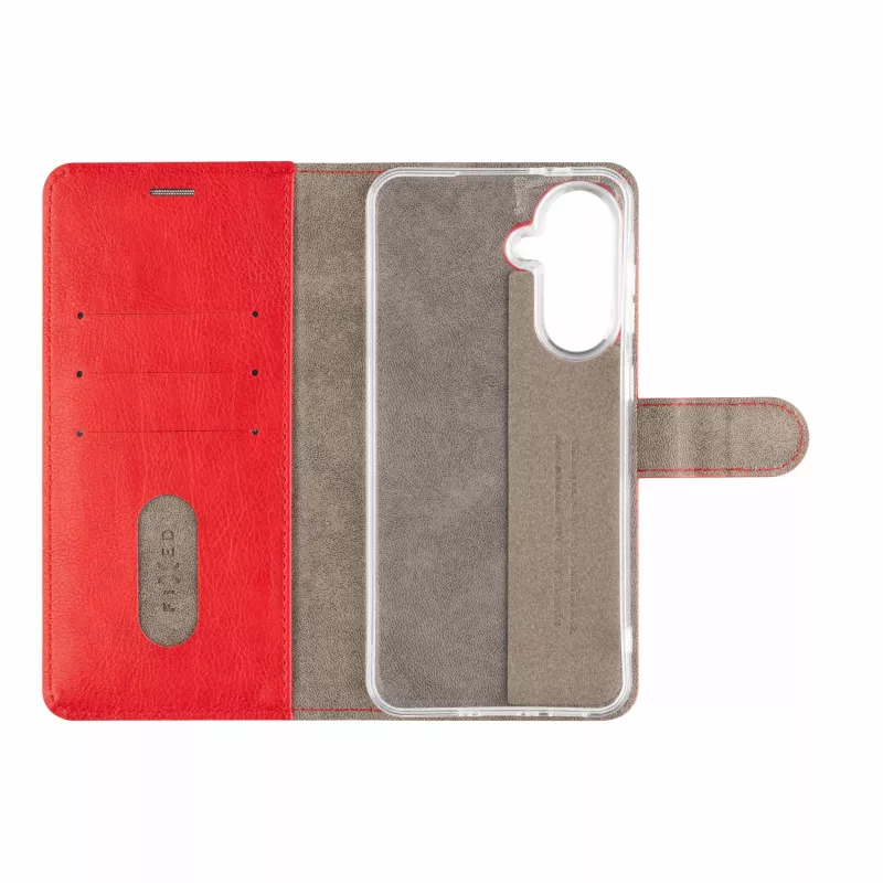 Funda Fixed Opus Book para Samsung Galaxy A37 5G, piel sintética, rojo