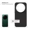 Fixed Story Funda trasera para Xiaomi 17 Ultra, engomada, negra