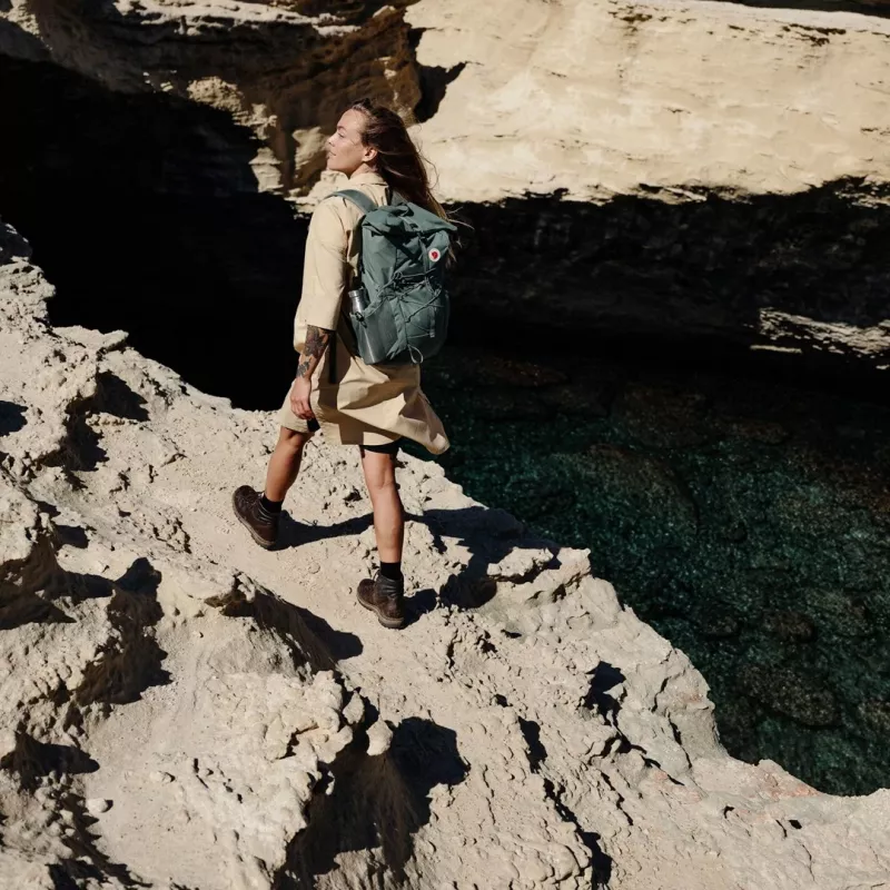 Fjällräven Abisko Hike Foldsack Mochila - Patina Green