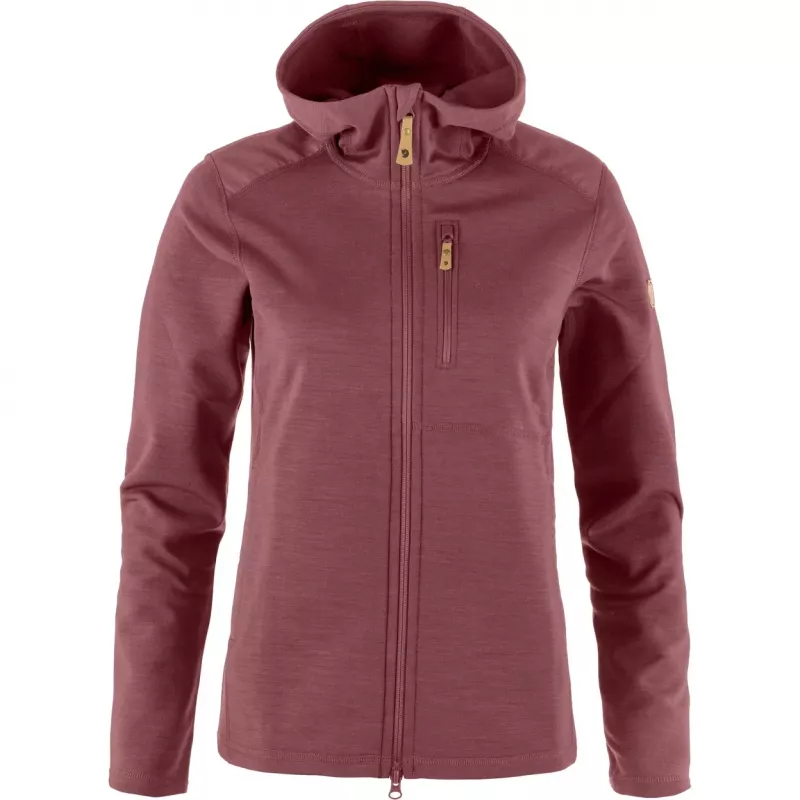 Fjällräven Keb Sudadera con capucha polar mujer Mesa Purple