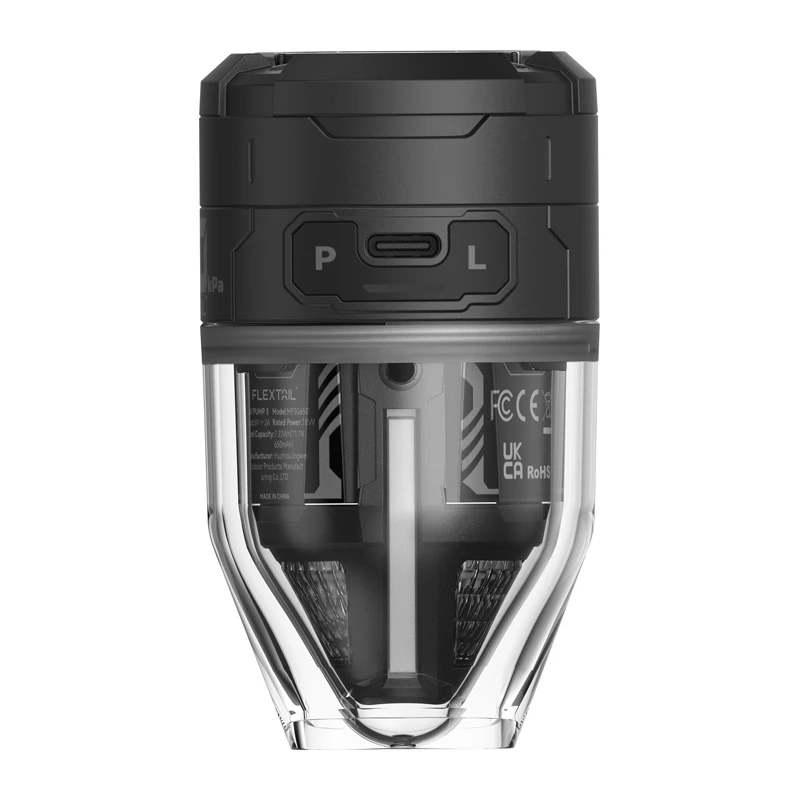 Bomba portátil Flextail Max Pump 3, negro