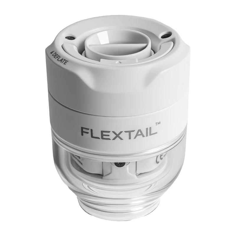 FLEXTAIL Tiny Pump 3X Bomba eléctrica portátil, linterna LED, USB-C, blanco