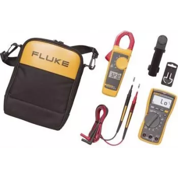 Fluke 117-COMBO Set de multímetro digital True-RMS con accesorios SureGrip, CAT III 600V 4296034