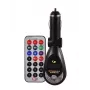 FM-Transmitter CMP05 con mando a distancia, ranura USB, MicroUSB, ranura para tarjetas SD/TF, 87,5-108 MHz, 12V/24V, negro