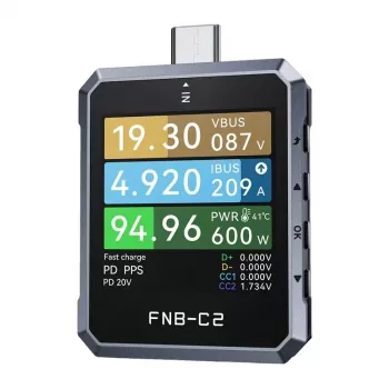 FNIRSI FNB-C2 probador USB – TFT de 1,44