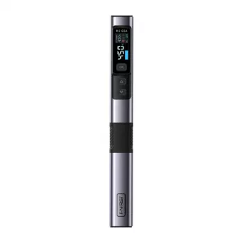 FNIRSI HS-02A Soldador inteligente de 100 W con USB-C PD, pantalla OLED, calentamiento rápido