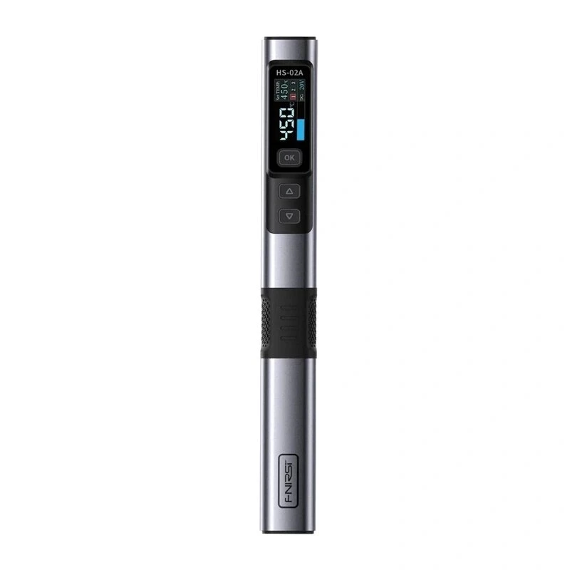 FNIRSI HS-02A soldador USB-C de 100W con pantalla OLED