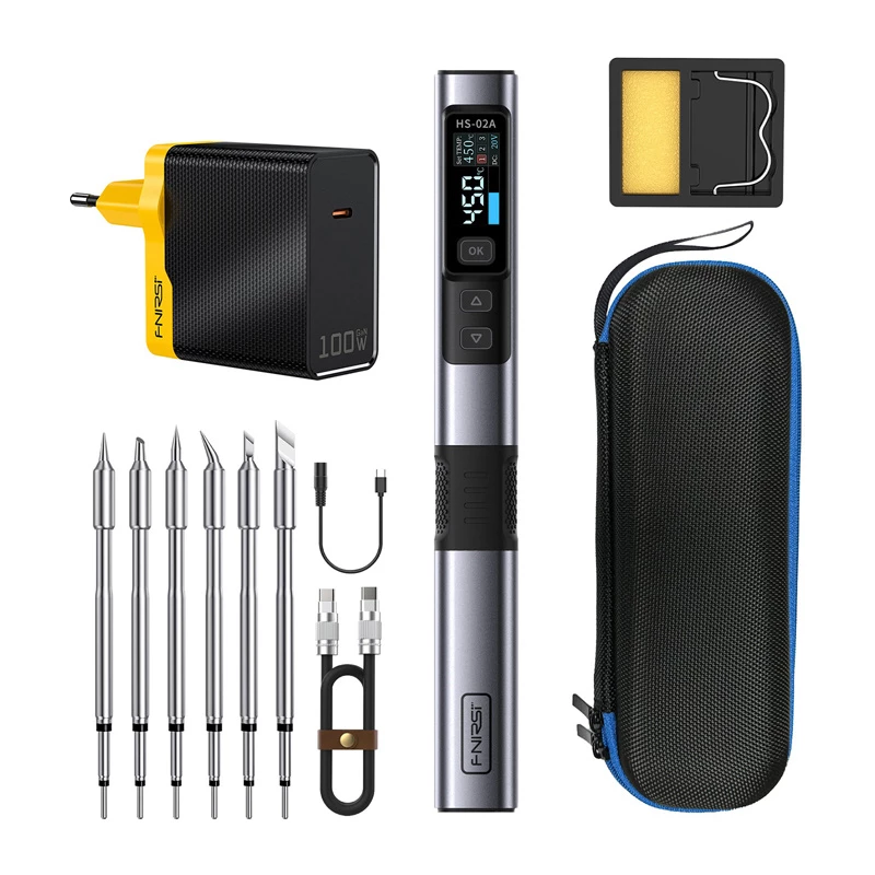 FNIRSI HS-02A F 100 W soldador inteligente