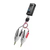 FNIRSI LCR-ST2 Plus comprobador LCR, 100 Hz–100 kHz, L/C/R/ESR/D/Q, pantalla a color, recargable
