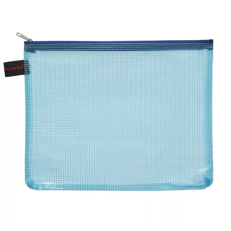 FOLDERSYS 10 bolsas con cierre A5 transparentes de PVC