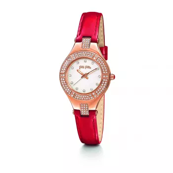 Folli Follie Donatella Reloj de mujer Cuarzo analógico WF14B003SSS 28mm Acero inoxidable plateado