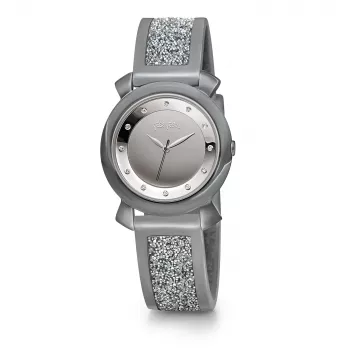 Folli Follie Donatella Reloj de cuarzo de mujer WF15T013ZS 28mm plata acero inoxidable