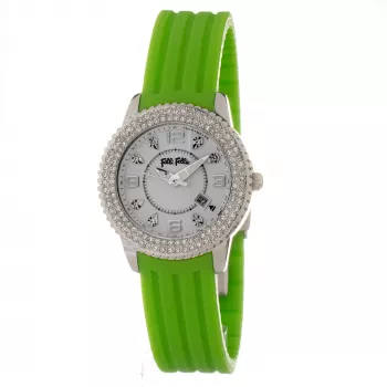 Folli Follie Donatella reloj de mujer cuarzo WF5T003ZTWV 33mm piel blanca