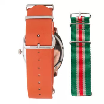 FOLLI FOLLIE Dynamic Reloj de cuarzo para hombre WT14T0015DNA 40 mm Plata Acero inoxidable Piel negra