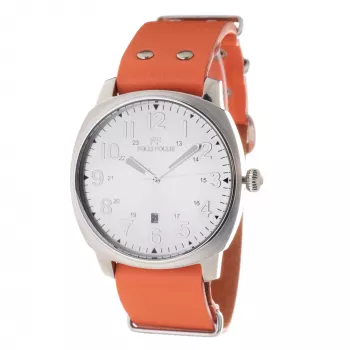FOLLI FOLLIE Dynamic Reloj de cuarzo para hombre WT14T0015DNA 40 mm Plata Acero inoxidable Piel negra