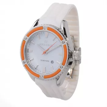 FOLLI FOLLIE Reloj de cuarzo para mujer Heart4Heart WF0T027ZDO 45mm Piel blanca