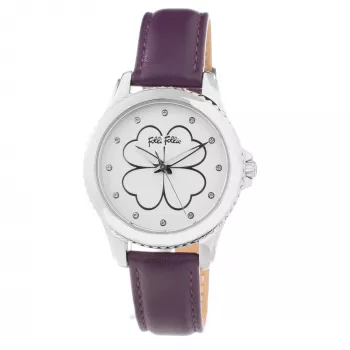 Folli Follie Heart4Heart Reloj mujer cuarzo WF15T031SSW 34mm acero inoxidable plateado blanco