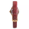 FOLLI FOLLIE Heart4Heart reloj de cuarzo para mujer WF1B006STSR 33mm caja de acero inoxidable oro rosa esfera blanca correa de piel roja