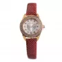 FOLLI FOLLIE Heart4Heart reloj de cuarzo para mujer WF1B006STSR 33mm caja de acero inoxidable oro rosa esfera blanca correa de piel roja