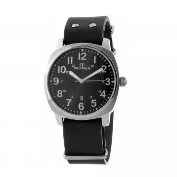 FOLLI FOLLIE MAN WF14T001SDNN 42mm Reloj analógico de cuarzo Piel negra