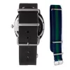 FOLLI FOLLIE unisex reloj WT14T0015DSDF 40mm acero inoxidable cuarzo analógico esfera negra correa de silicona