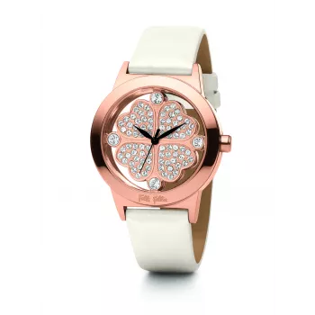 Folli Follie reloj mujer WF0R057SS 35mm acero inoxidable plata esfera blanca cuarzo
