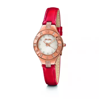 FOLLI FOLLIE Reloj para mujer WF14B004SSR (27mm) - Colección Dynasty - Acero inoxidable oro rosa