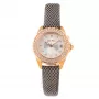 Folli Follie mujer WF1B006STM 30mm reloj analógico de cuarzo correa de piel blanca