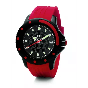 Folli Follie Reloj de mujer WF1Y002ZDR 40mm oro rosa acero inoxidable y piel marrón