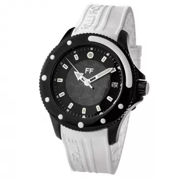 Folli Follie Woman WF1Y002ZDW 42mm reloj analógico de cuarzo correa de piel blanca