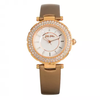 Folli Follie Reloj mujer Donatella cuarzo analógico WF1B019SSS 35mm plata acero inoxidable