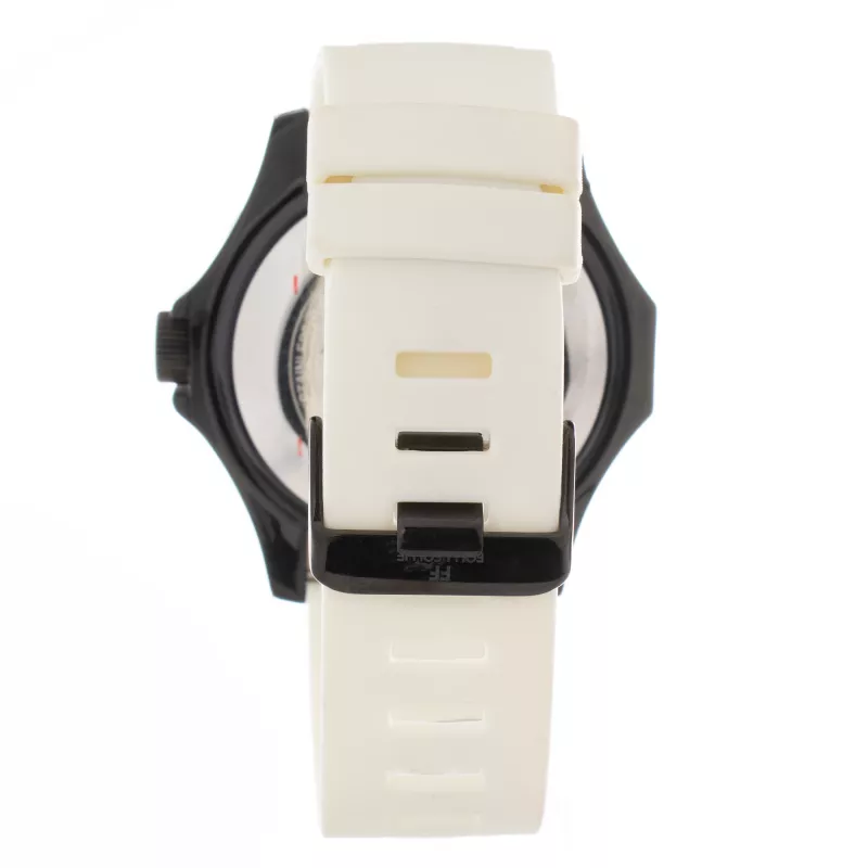 Folli Follie Reloj de mujer de cuarzo analógico WT13P001ZPW 45mm acero inoxidable blanco piel