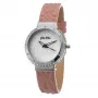 Reloj FOLLI FOLLIE mujer WF13A032SPRDF 32mm caja de acero inoxidable oro rosa esfera blanca correa de piel rosa cuarzo analógico