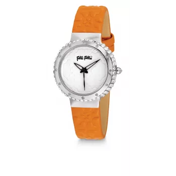 Folli Follie Reloj mujer WF13A032SPW 28mm acero inoxidable tono oro rosa