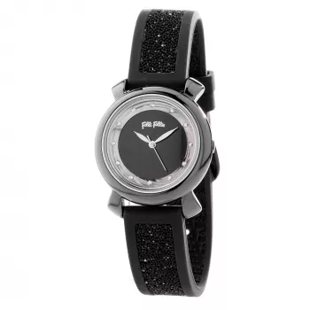 Reloj de mujer FOLLI FOLLIE WF15T013ZSA Santorini Flower 28 mm tono oro rosa acero inoxidable piel blanca