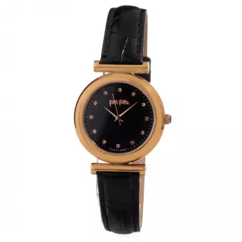 Reloj FOLLI FOLLIE mujer WF16R022SSK 28mm acero inoxidable y cerámica tono oro rosa cuarzo analógico