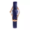 Folli Follie Reloj de mujer WF1B006STA 36 mm acero inoxidable cuarzo analógico esfera plateada correa de piel negra