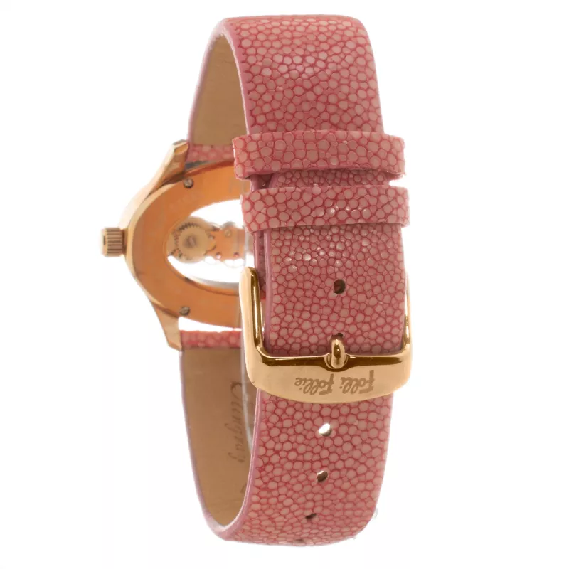FOLLI FOLLIE Reloj mujer WF1R016SSK 40mm acero inoxidable cuarzo analógico esfera blanca correa plateada