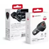 Forcell Carbon CC50-1A1C Cargador de coche 38W USB-C PD 3.0 + USB-A QC 3.0 Negro