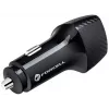Forcell Carbon CC50-1A1C Cargador de coche 38W USB-C PD 3.0 + USB-A QC 3.0 Negro